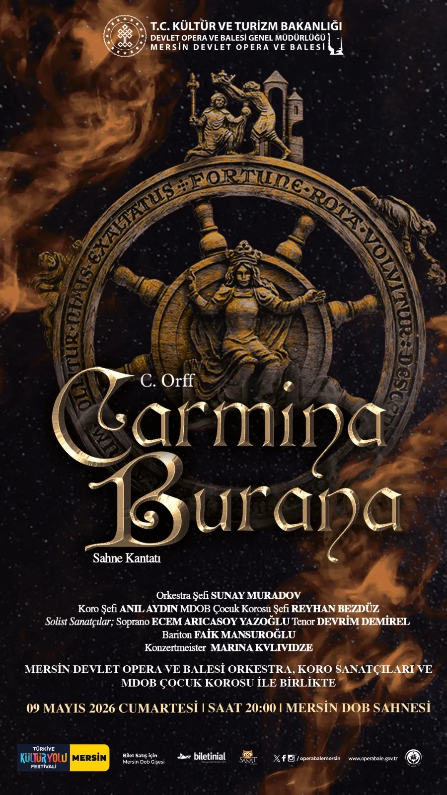 Mersin Sahnesinde Dev Kadro: Carmina Burana Büyülemeye Geliyor!