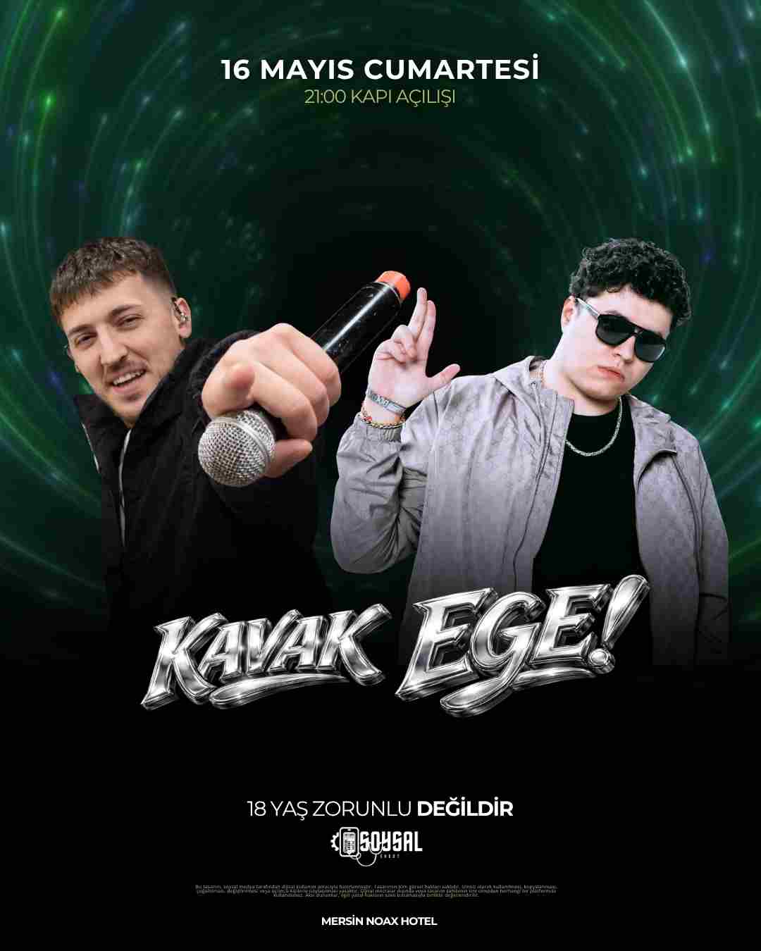 Mersin’de Hafta Sonu Eğlencesi: Ege Kavak Noax Hotel Sahnesinde!
