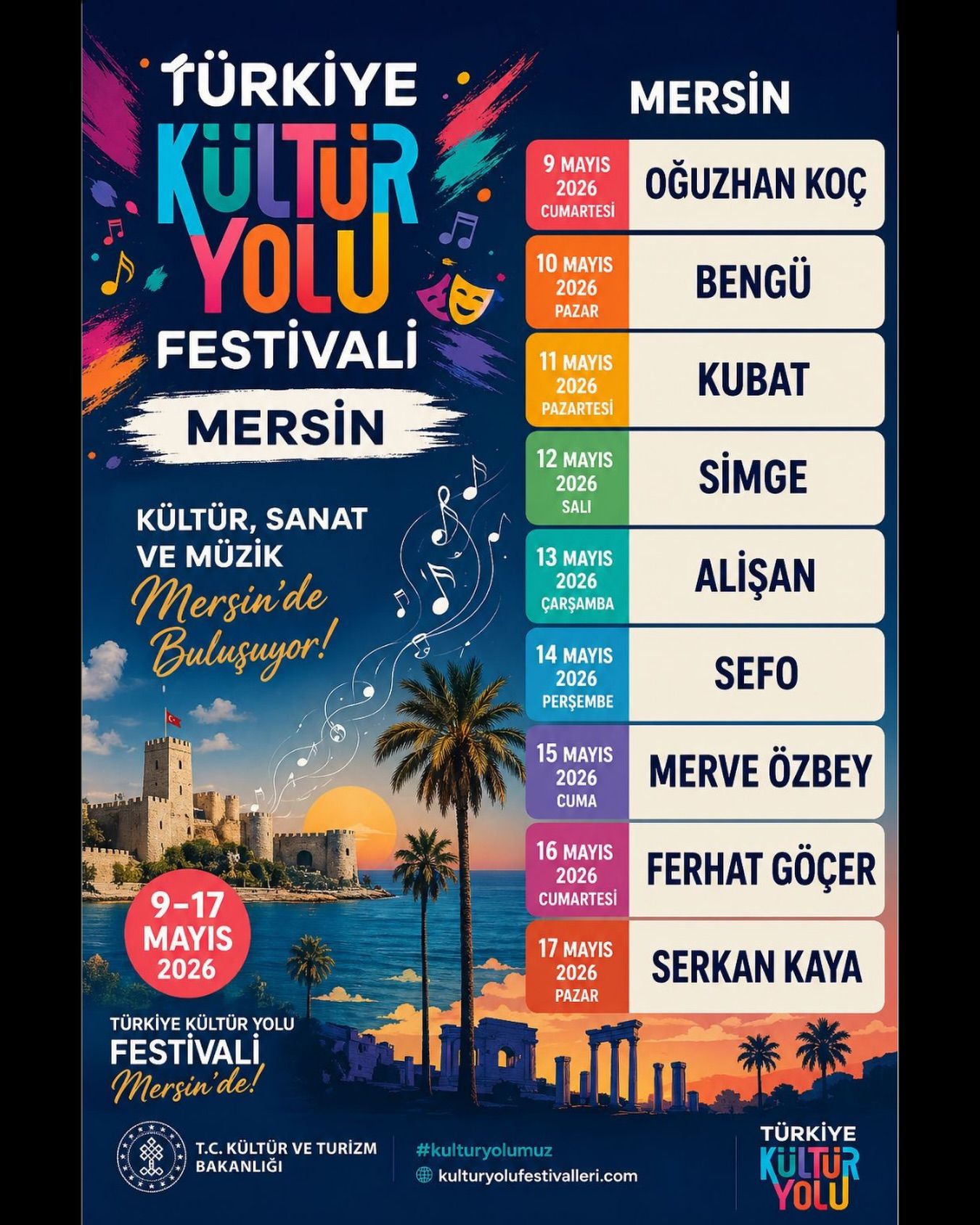 Mersin’de Kültür Yolu Rüzgarı Başlıyor!